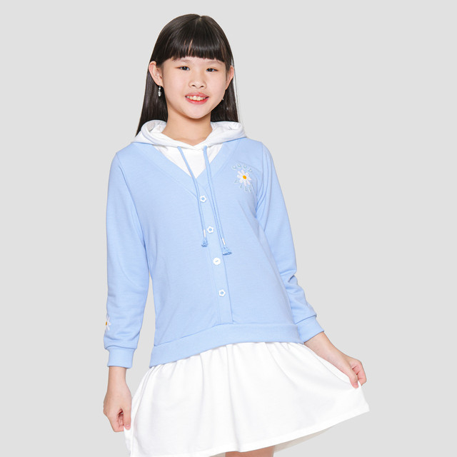Nevada Ruffle Solid Dress Anak Perempuan