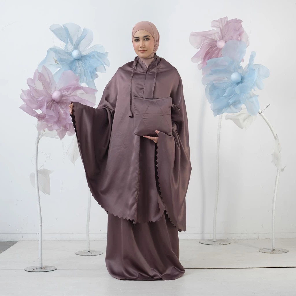 Mukena Dewasa Velvet Polos Lasercut By Sitara Collection | AutoStock