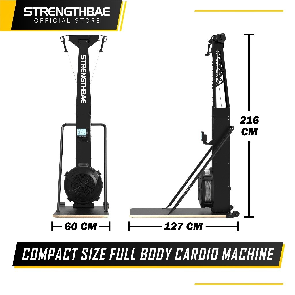 Jual Ski Trainer STRENGTHBAE Crossfit Commercial Grade Ski Machine Air ...