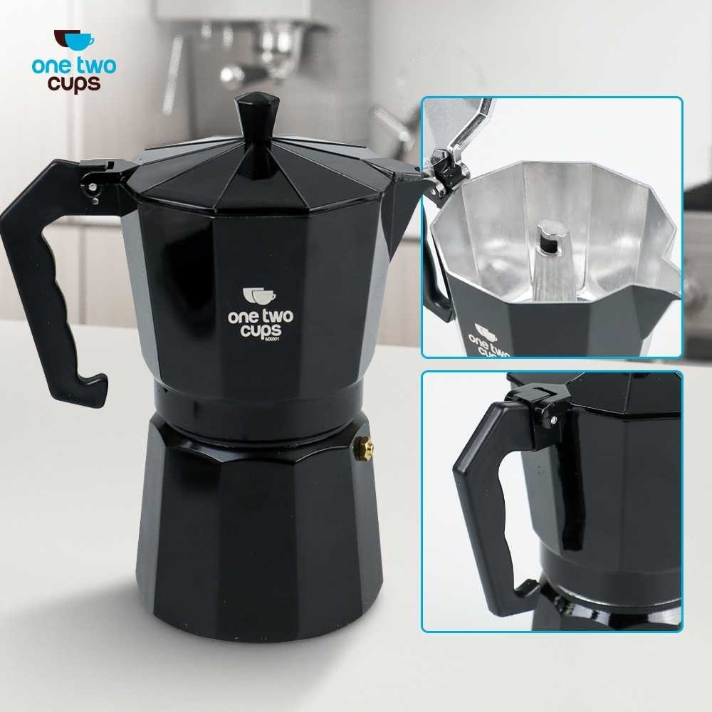 Jual One Two Cups Espresso Coffee Maker Moka Pot Teko Stovetop Filter Mx Onetwocups