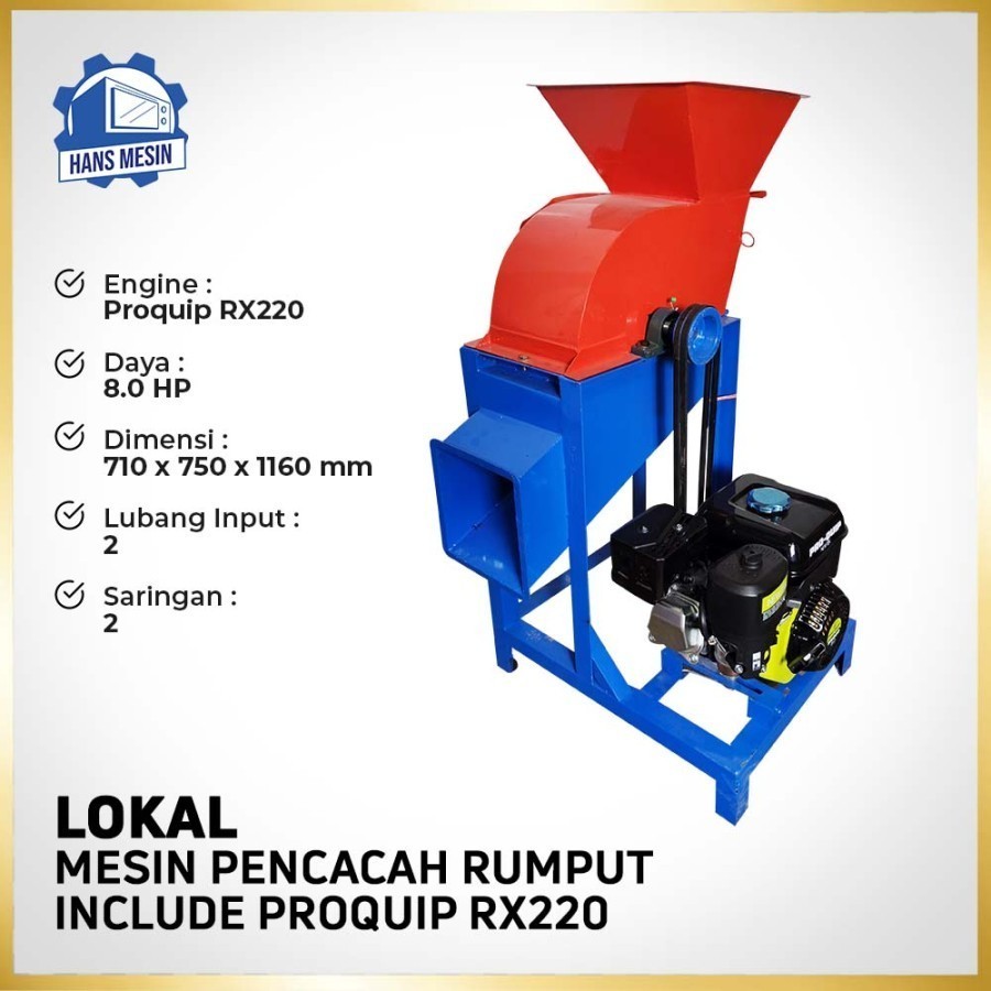 Jual MESIN PENCACAH RUMPUT CHOPPER SERBAGUNA INCLUDE MESIN PROQUIP ...