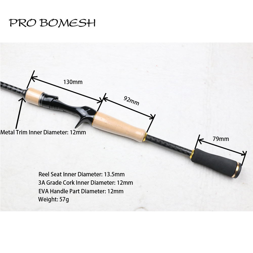 Jual Pro Bomesh 1Set 3A Grade Cork + EVA Casting Handle Kit With 3A