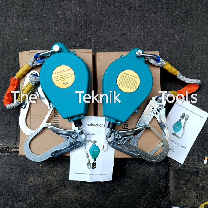 Jual Fall Arrester Hook Besar 5M 10M 15M Retractable Lifeline Sabuk