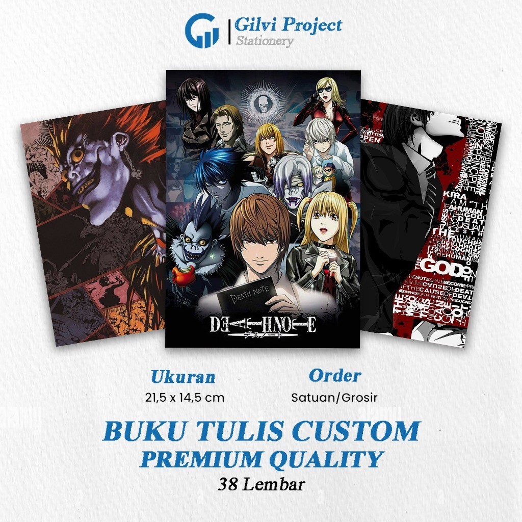 Jual Buku Tulis Death Note Buku Tulis Sekolah Buku Tulis Catatan
