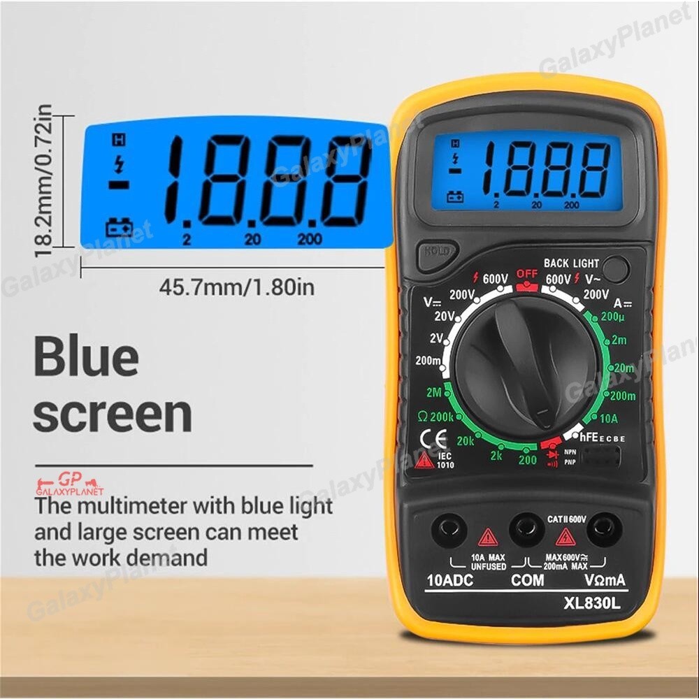 Jual Mini Digital Multimeter AC/DC Voltage Tester - XL830L Cocok untuk ...