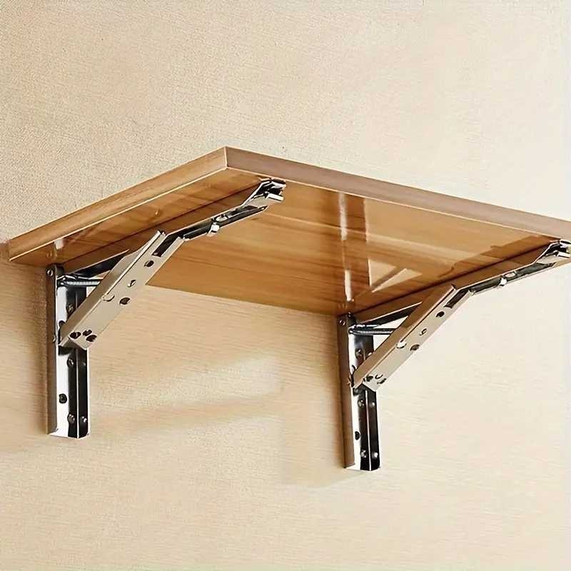 Jual 2 PCS Bracket Engsel Siku Meja Rak Stainless Lipat Stainless Steel ...