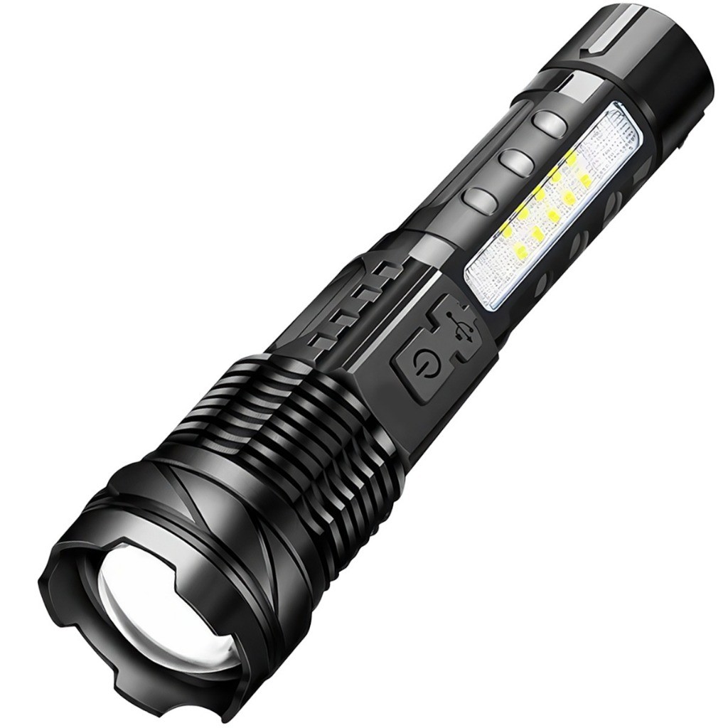 Jual Senter Zoom In Out LED Charger 3 Mode Terang Anti Air Senter Saku ...