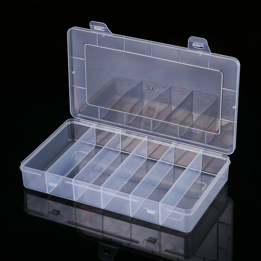 Jual Transparent Fruit Fork Storage Box Organizer Plastic Storage Case ...