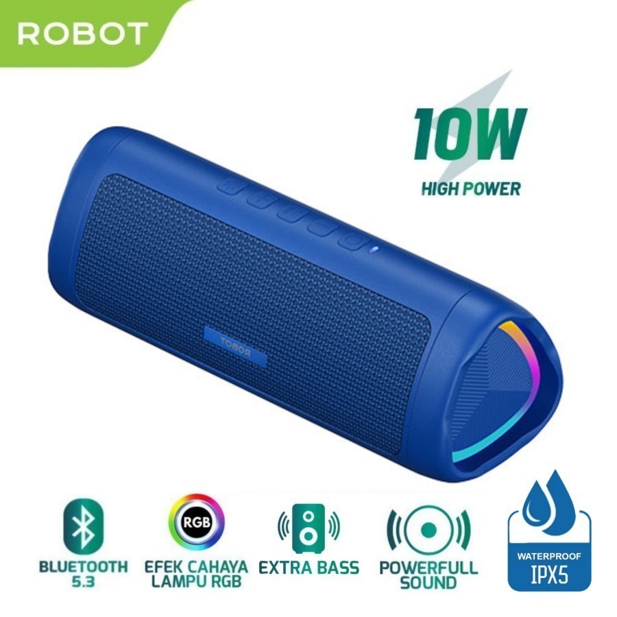 Jual ROBOT RB525 Speaker Bluetooth Rgb Outdoor Tahan Air IpX5 Ultra ...