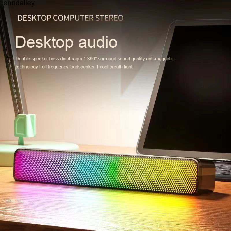 Jual Speaker Bluetooth Soundbar Super Bass RGB Robot 2 Speakers Laptop ...