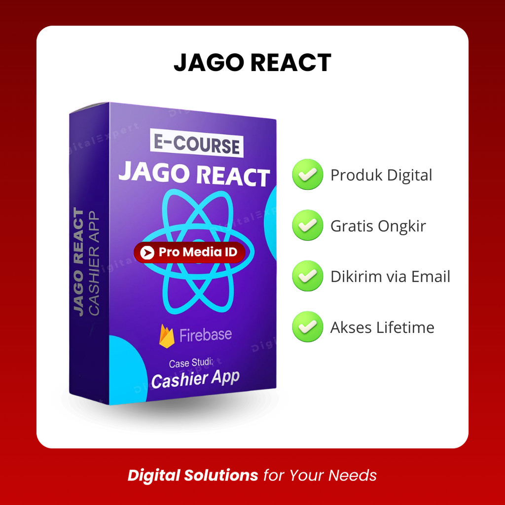 Jual Jago React JS + Firebase Studi Kasus Tutorial Membuat Aplikasi ...