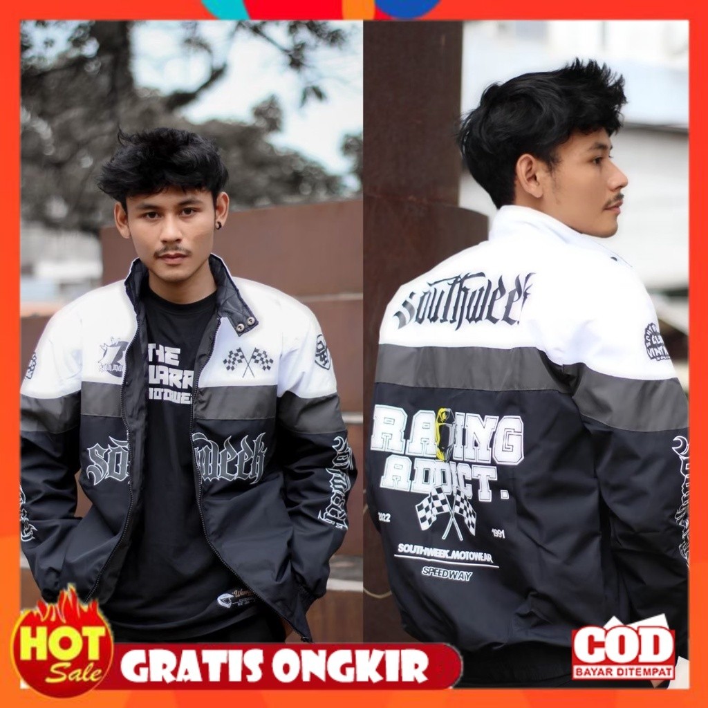 Jual BAHAN ADEM HALUS LEMBUT TEBAL / Southweek Jaket Pria Nascar Racing ...