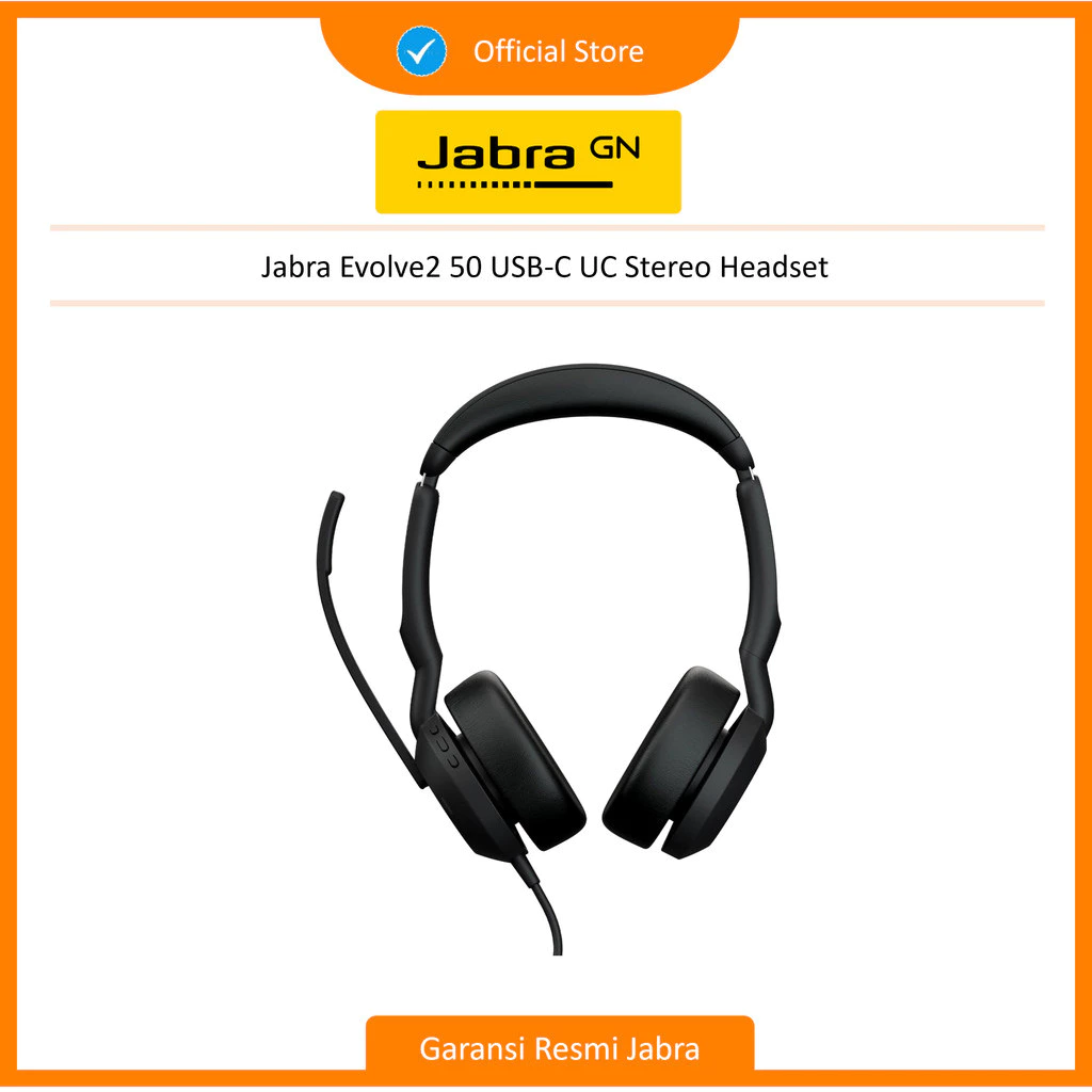 Jabra Evolve2 50 USB-A/C UC Stereo Headset