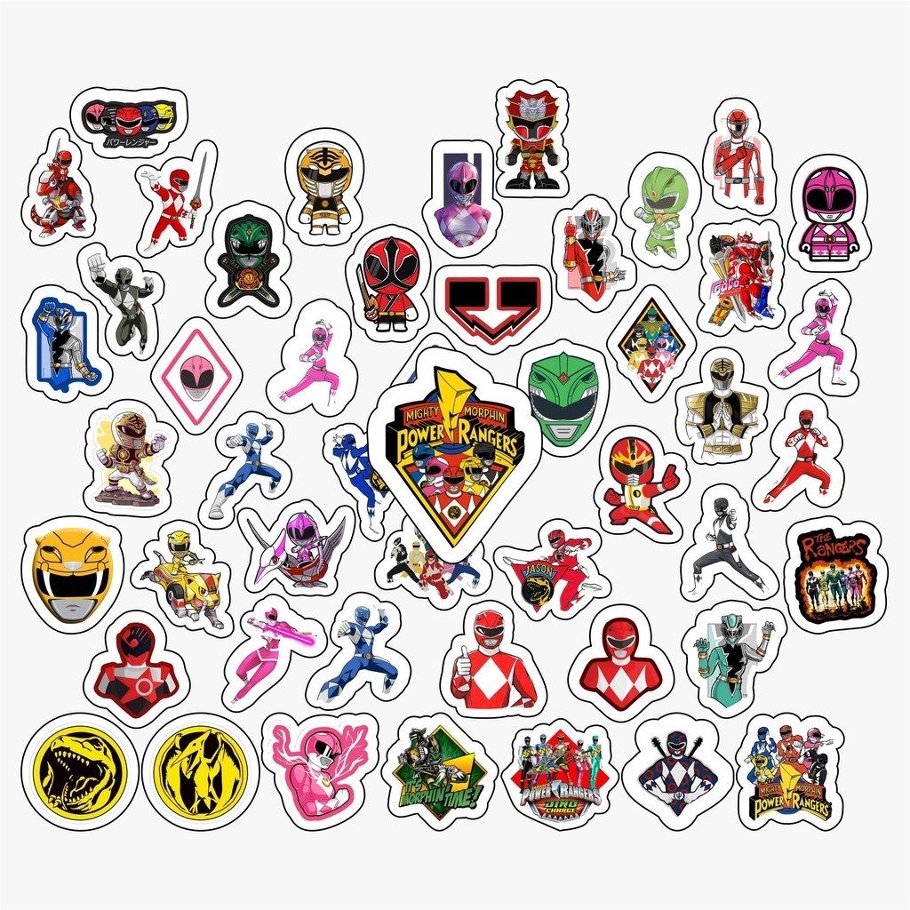 Jual COD 100 Pcs Stiker Pack Mighty Morphin Power Rangers Lucu ...