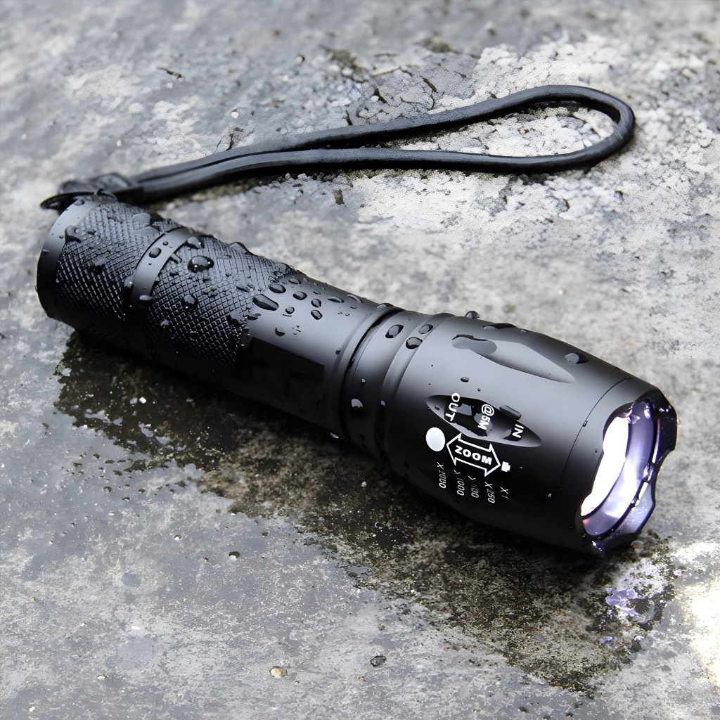 Jual Senter Aluminium Zoom LED Super Terang Waterproof Free Box T669 ...
