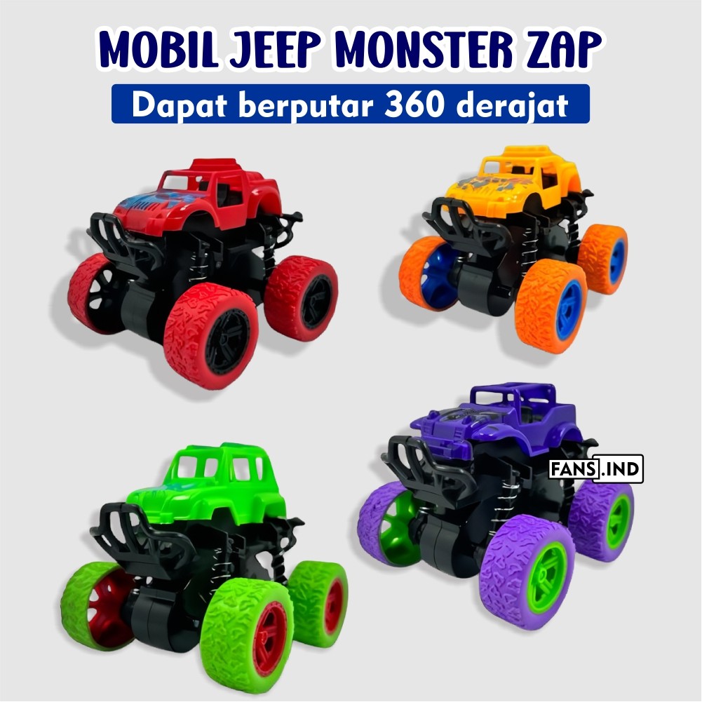 Jual Mainan Anak Mobil Monster Zap Mobil Jip anak Off Road 4 Drive ...