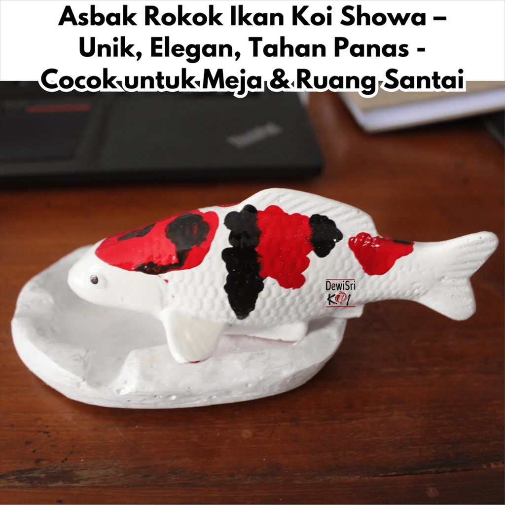 Jual Asbak Rokok Ikan Koi Showa – Unik, Elegan, Tahan Panas - Cocok ...