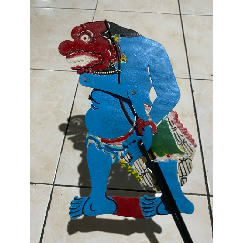 Jual WAYANG kulit BUTO PUNUK GUNDUL BAHAN KULIT SAPI TEBAL -+ 45 CM ...
