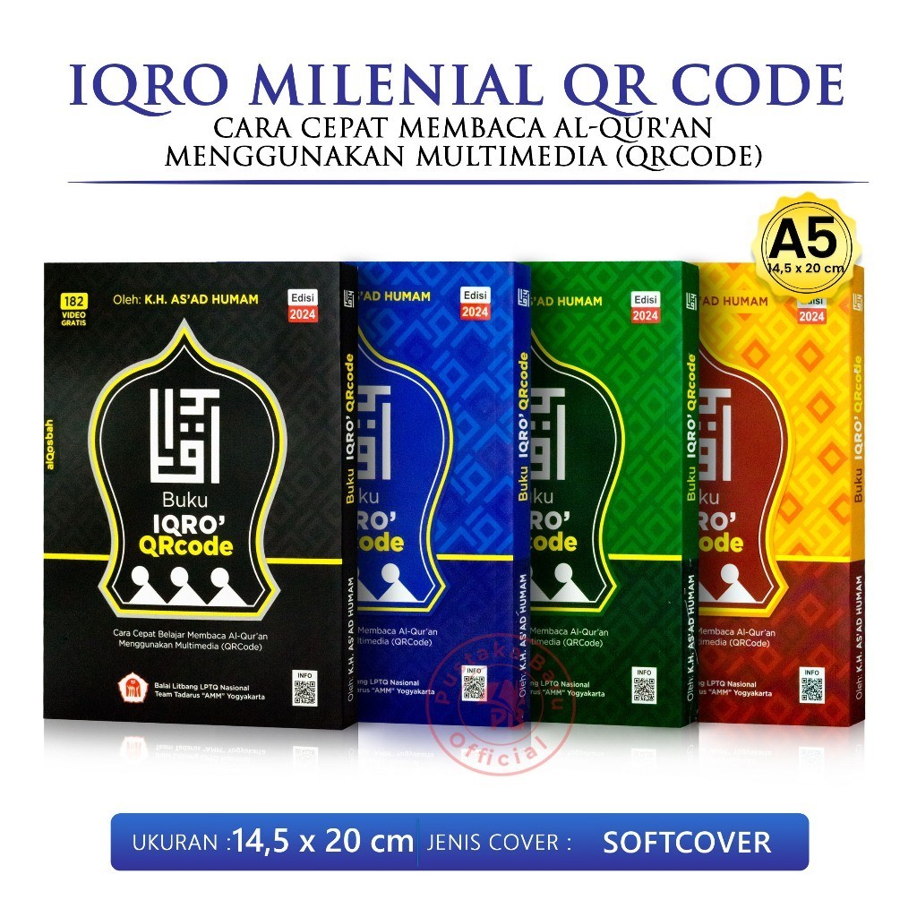 Jual Buku Iqro Milenial Qr Code Edisi Cara Cepat Membaca Alquran Menggunakan Multimedia