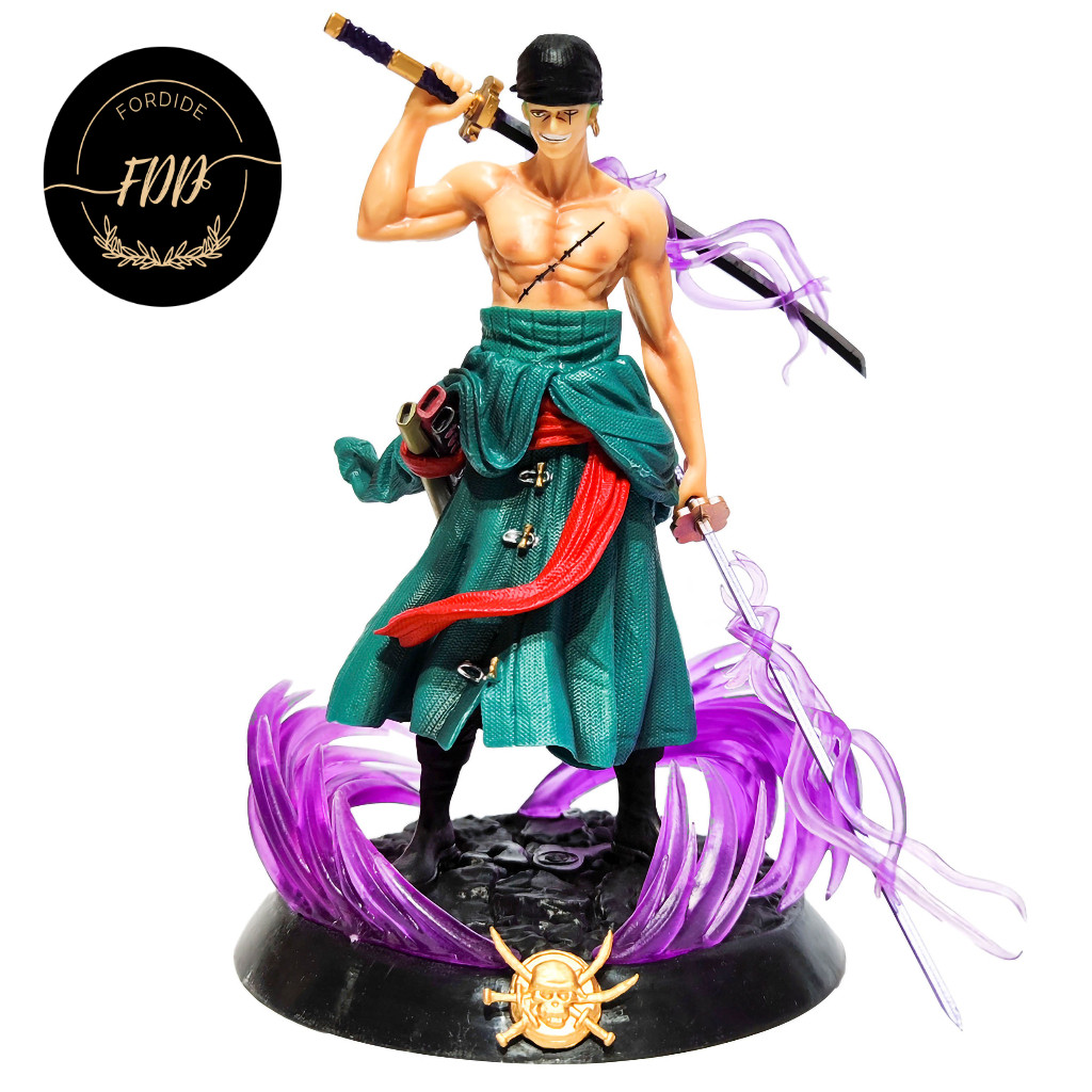 Jual Fordide- One Piece Roronoa Zoro Small Fantasy Three Swords Double ...
