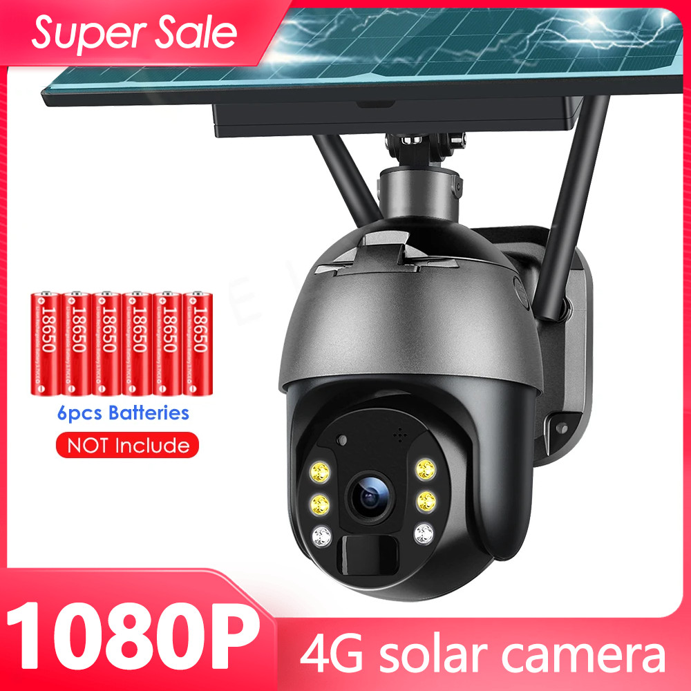 Jual 4G Solar IP Camera WiFi Outdoor Video Surveillance Camera PTZ ...