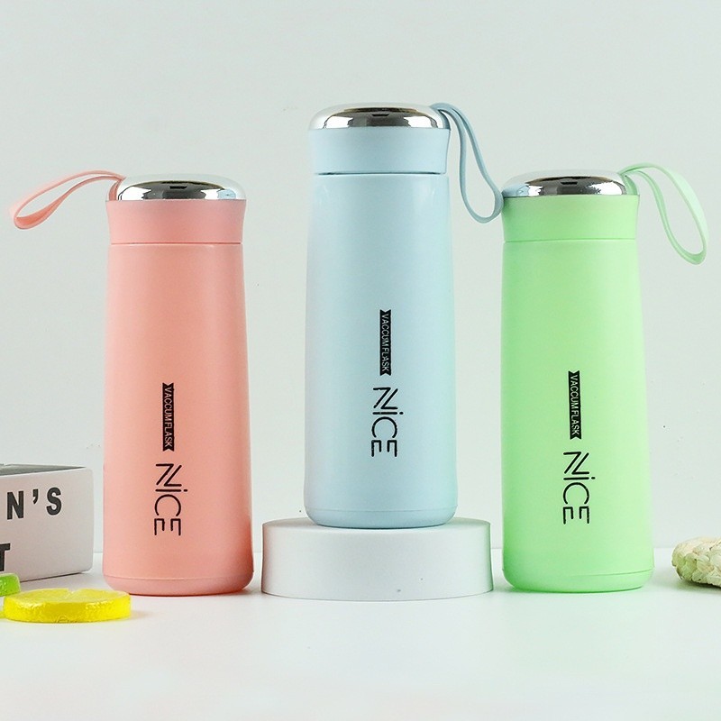 Jual NEW!!! Botol Minum NICE GELAS KACA Vacuum Flask 400mili BPA FREE ...