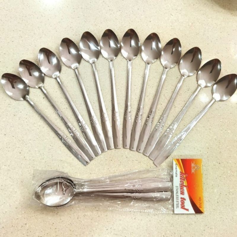 Jual 1 Lusin Sendok Teh Panjang Stainless Steel 708 Lm78 Shopee Indonesia 3843