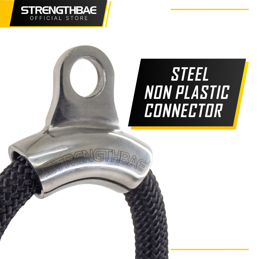 Jual Ergonomic Tricep Rope STRENGTHBAE Tali Triceps Trisep Pulldown Bar ...