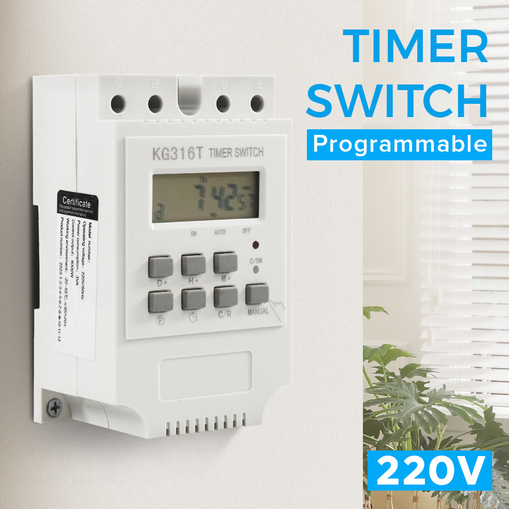 Jual SINOTIMER Programmable Digital Timer Switch Relay 32 Program 220V ...