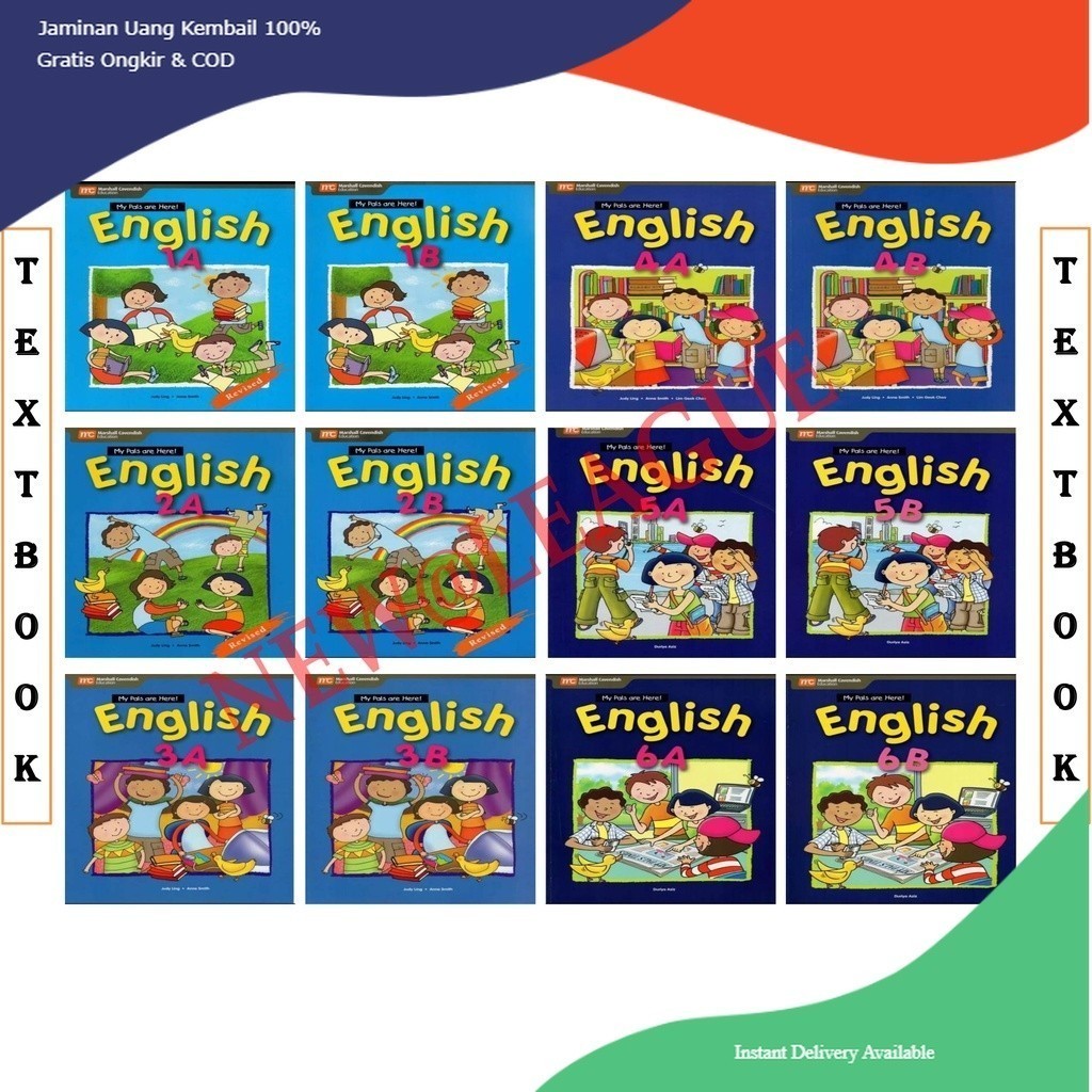 Jual FulL Warna / My Pals are Here English Textbook 1A-1B-2A-2B-3A-3B ...