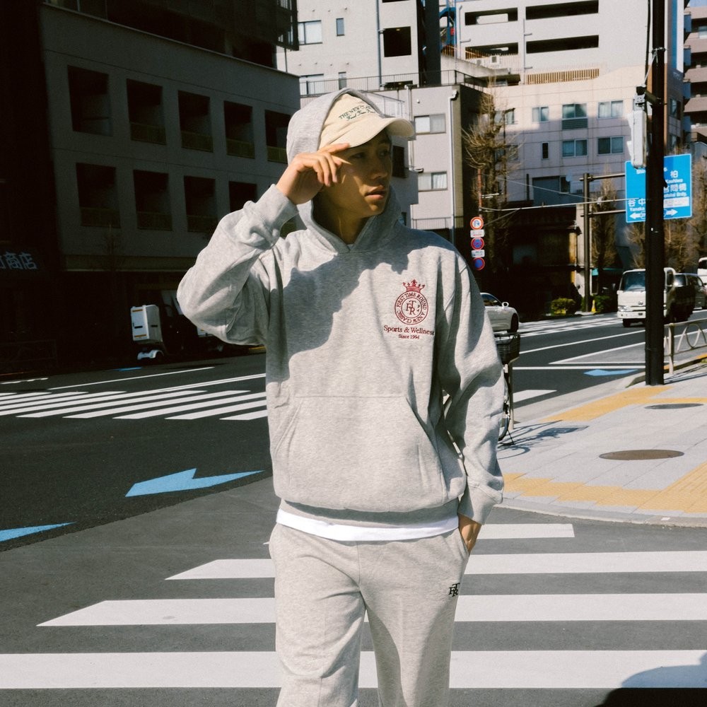Jual First Time Round - Sports & Wellness Hoodie - Grey | Shopee Indonesia