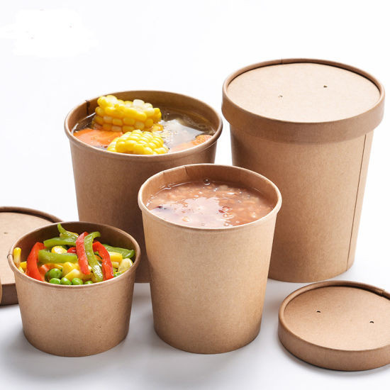 Jual Brown Paper Cup I Soup | Coffee I Mangkok Kertas Kraft Coklat Cip ...