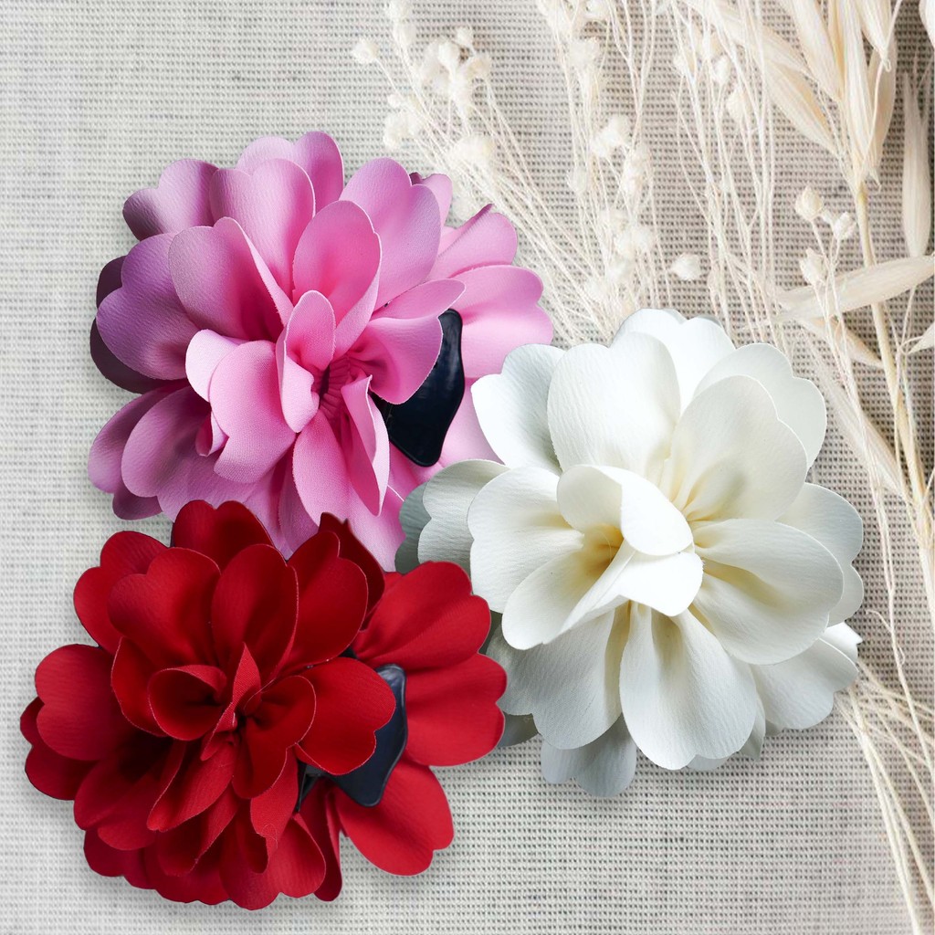 Jual Jepit Rambut Motif Bunga Aesthetic untuk Wanita / Hair Claw Model ...