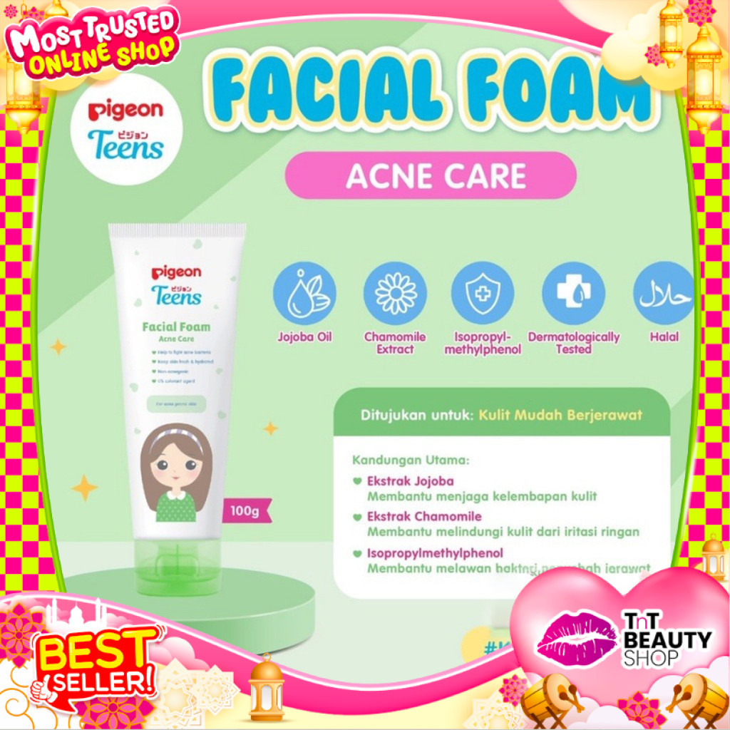 Jual PIGEON TEENS Facial Foam Acne Care 100 ml / Sabun Muka / Pembersih ...