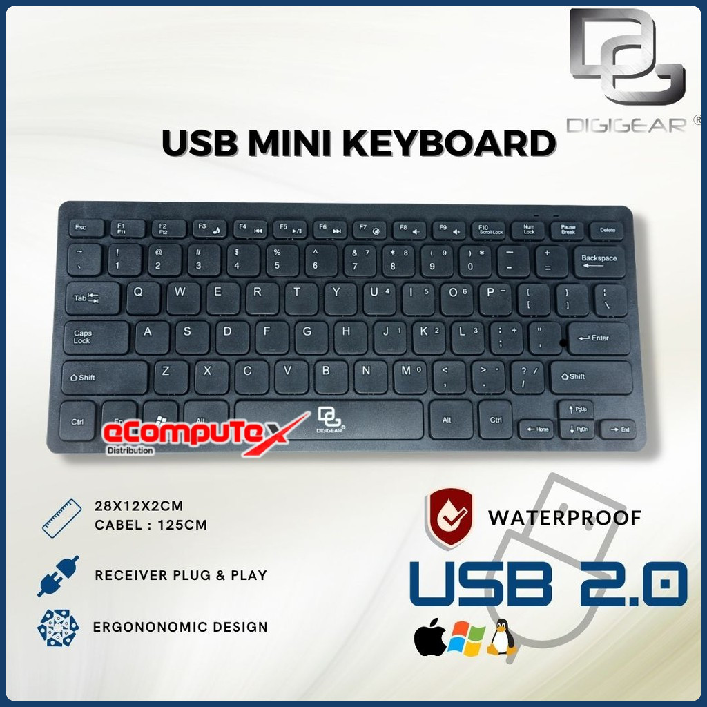 Jual DIGIGEAR K-1000 KEYBOARD USB MINI / KEYBOARD DIGIGEAR MINI USB K ...
