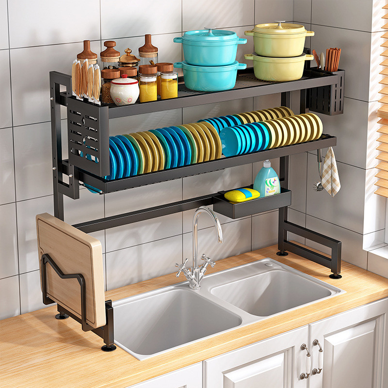 Jual Rak Dapur Stainless Rak Pengering Piring Rak Piring Wastafel Rak ...