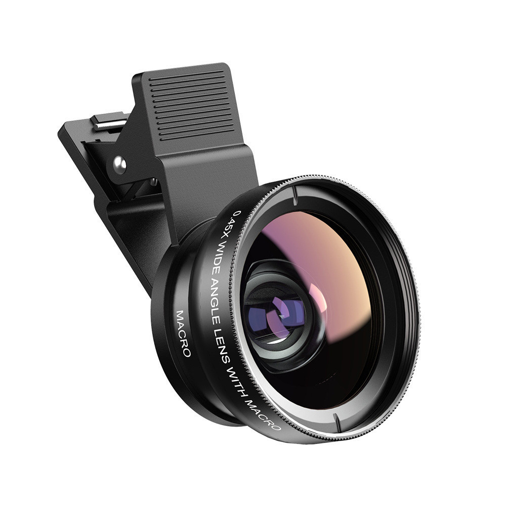 Jual Lensa Kamera Eksternal 2In1 HD Macro 0.45x Super Wide Angle 12.5x ...
