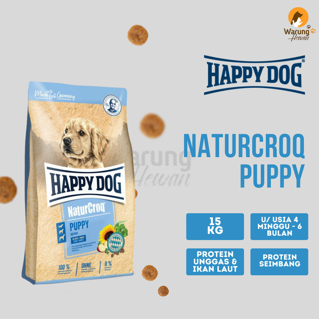 Aliment naturel complet sans céréales pour chiens adultes |NaturCroq| Happy Dog