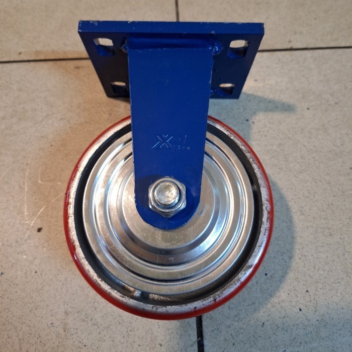 Jual Roda PU Caster Troli Trolley Super Heavy Duty 6 inch Mati Roda PU ...