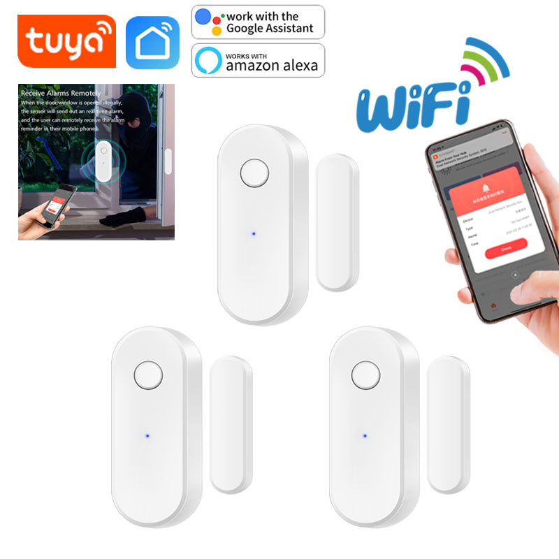 Jual Tuya Wifi Door Sensor Home Open / Close Window Detector Smart Life ...