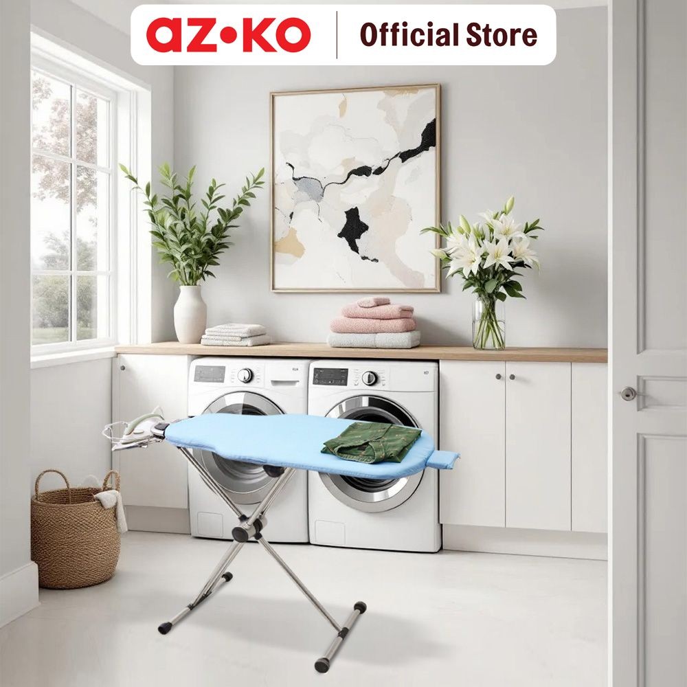 Jual AZKO Stora 113X47X98 cm Meja Setrika Lipat Flip Side 360 - Biru ...