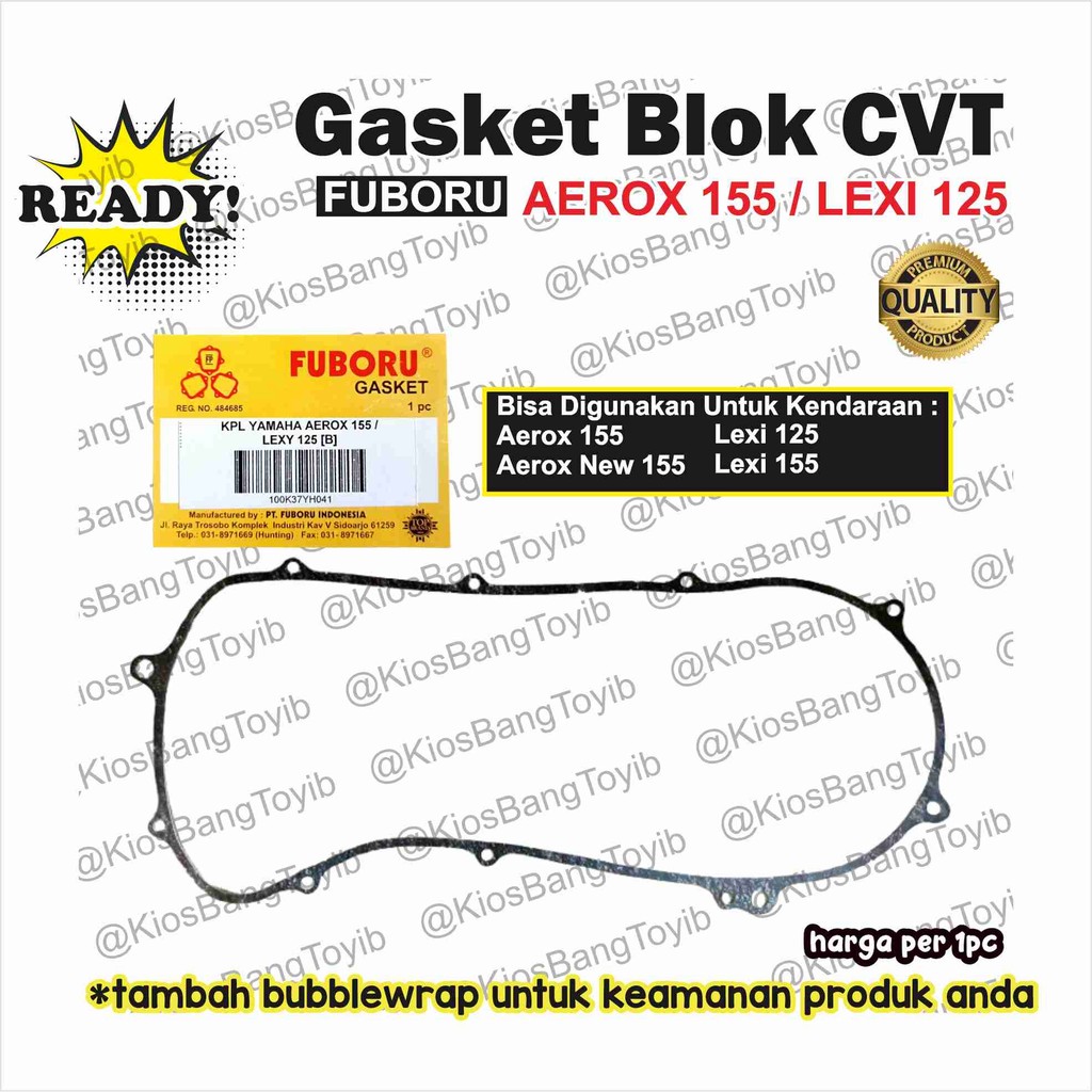 Jual Paking Packing Gasket Block Blok CVT Yamaha Aerox 155 Lexi 125 ...