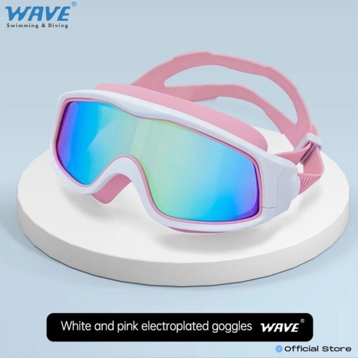 Jual WAVE 1418ES - diving snorkel mask - swimming anti fog & UV - pink ...