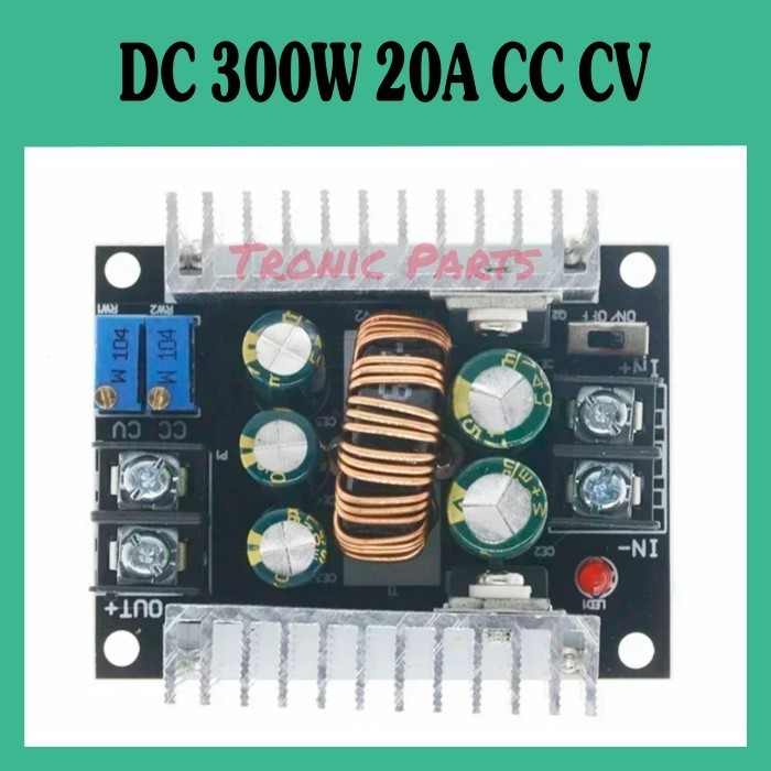 Jual DC Stepdown 20A 300W CC CV Buck Converter Adjustable Module HQ ...