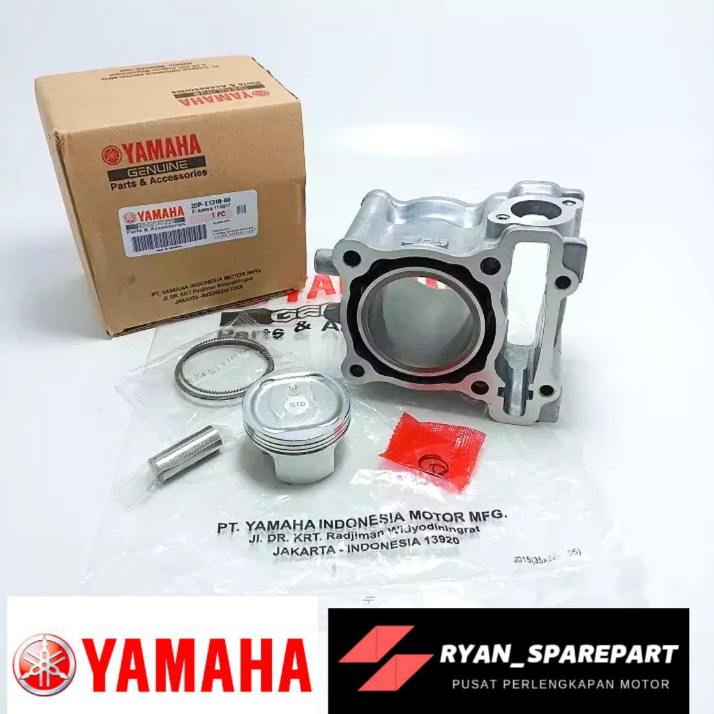 Jual (COD) BLOK SEHER CYLINDER PISTON KIT ASSY 1 SET YAMAHA NMAX 155 ...