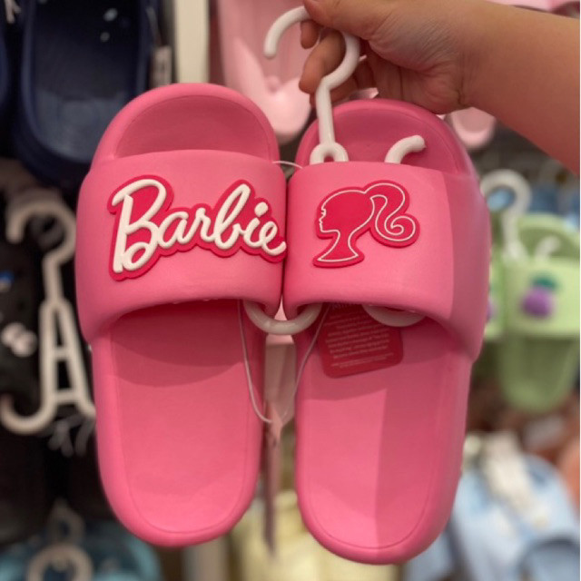 Jual Miniso x Barbie - Sandal Slide Barbie | Sandal Bantal Puffy Barbie ...