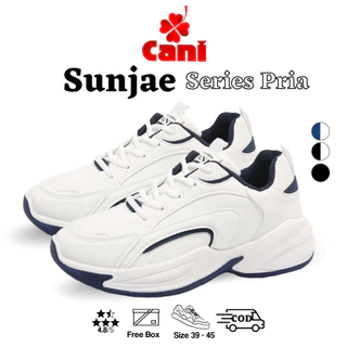 Cani "Free Box" (Size 39 - 45)  Sunjae Sepatu Sneakers Pria Kasual Fashion Shoes Trendy 8134