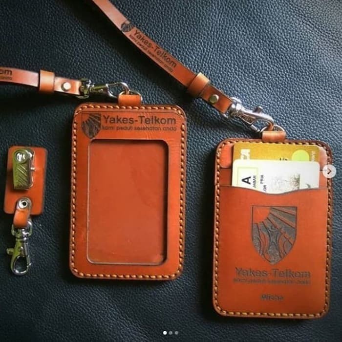 Jual Name Tag Kulit Sapi Asli Costum Nama/Logo Kualitas Terbaik ...