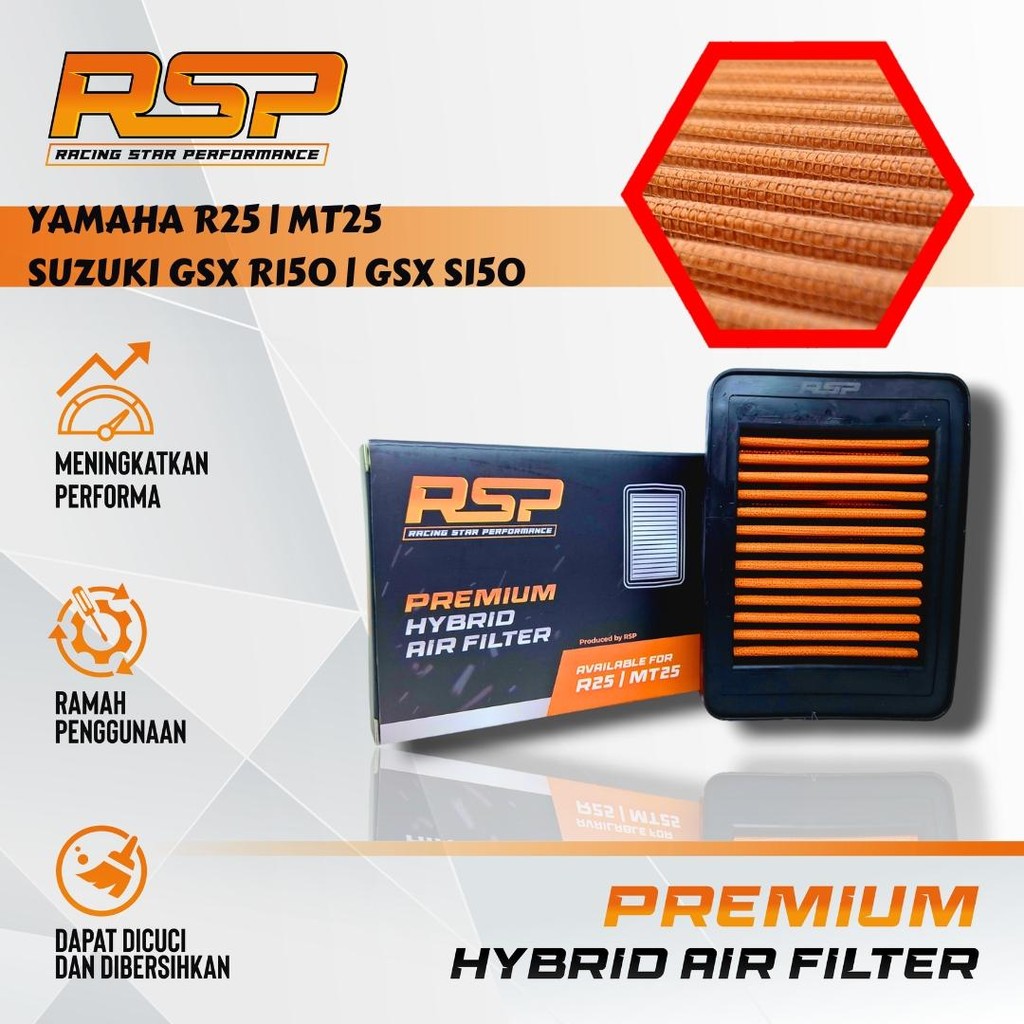 Jual Filter Udara Motor YAMAHA R25 | MT25 | SUZUKI GSX R150 | GSX S150 ...