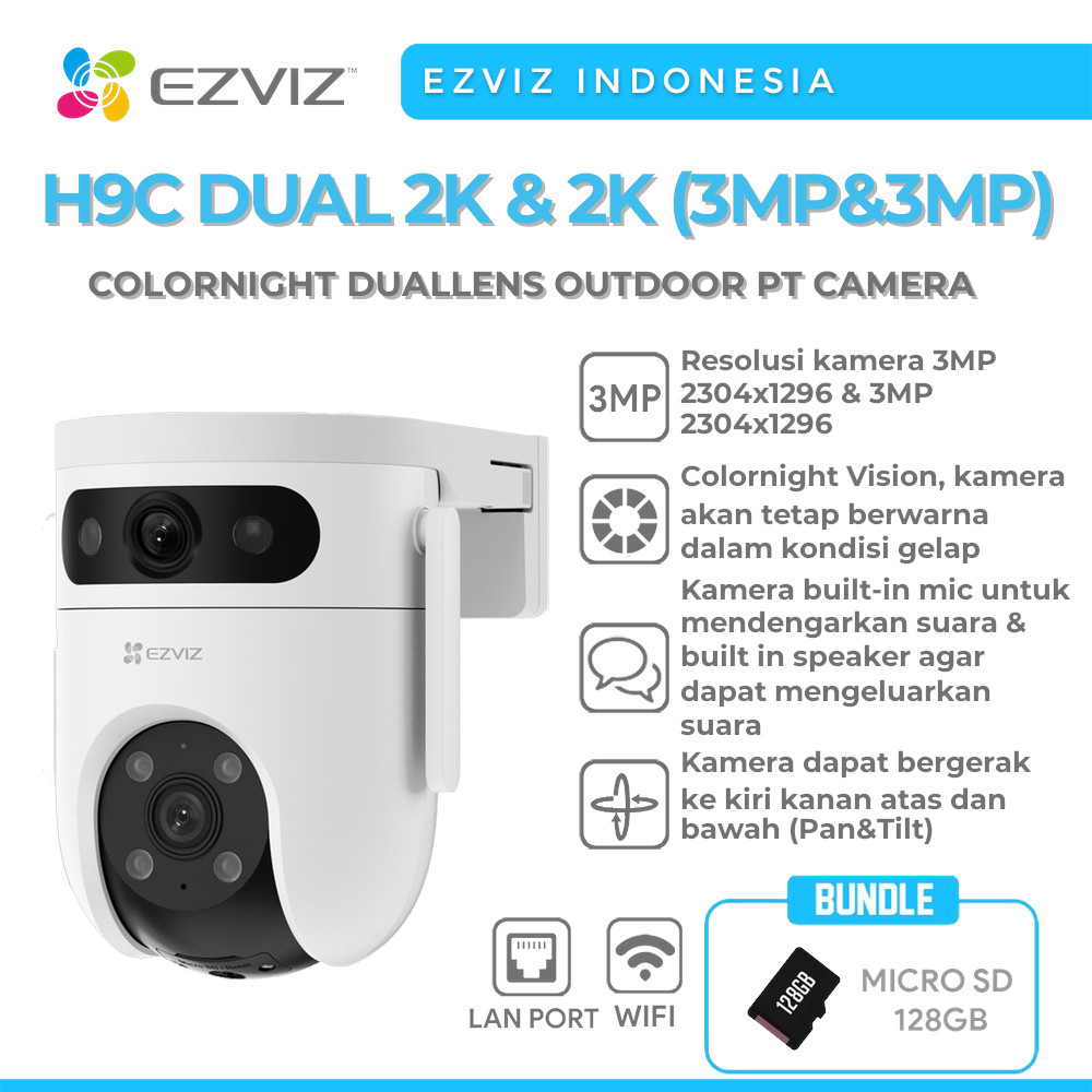 Jual EZVIZ H9C DUAL 2K & 2K (3MP&3MP) COLORNIGHT DUALLENS